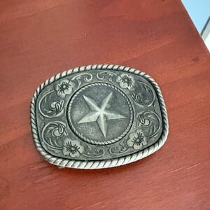 Silver Star Belt Buckle